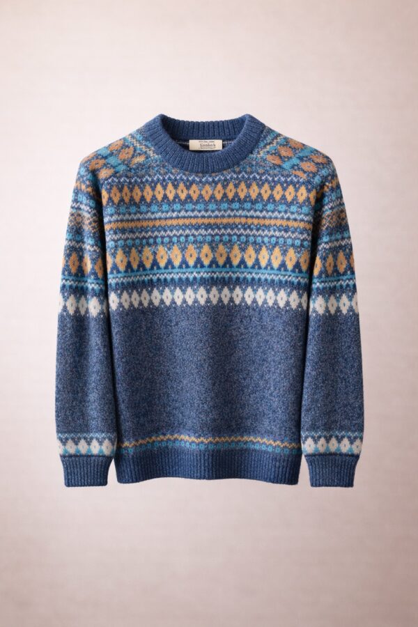 Pullover 100% Baby Alpaka - Tinku Azul